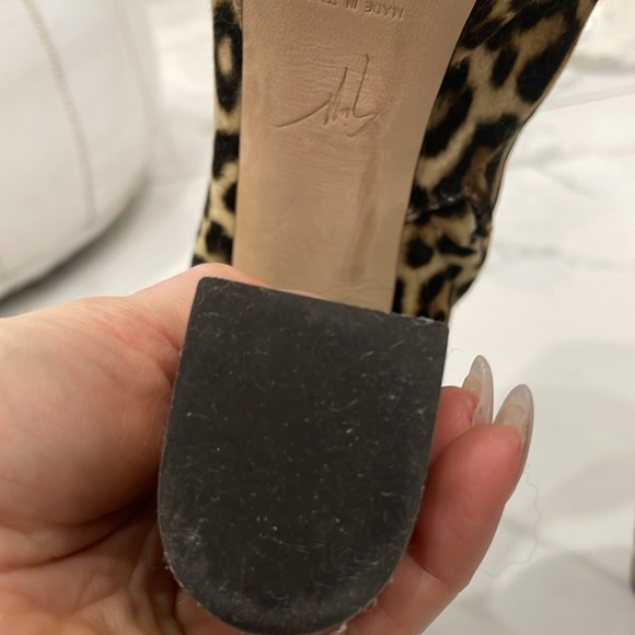 GIUSEPPE ZANOTTI LEOPARD PRINT ANKLE BOOTS WITH BLOCK HEEL - Picture 11 of 11